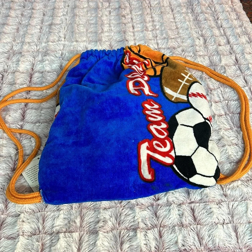 Beach Towel Backpack “ Team player “